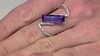 Anillo en plata con Amatista de Zambia (de Melo Essence)