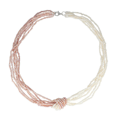 Collana in argento con Perla di Acqua Dolce