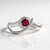 Anello in argento con Rubino del Madagascar