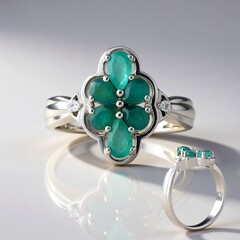 Bague en argent et Grandidierite