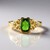 Anello in argento con Diopside Russo