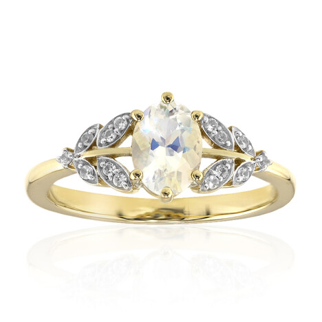 AAA-Regenbogen-Mondstein-Goldring (Mark Kaufman)