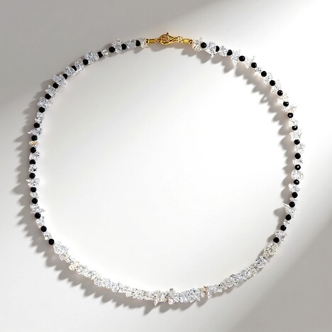 Collana in argento con Quarzo Bianco