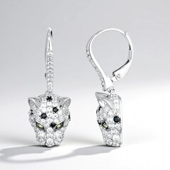 Orecchini in argento con Zircone (Adela Silber)