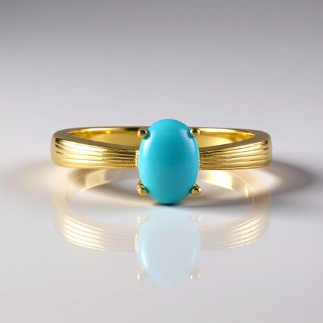 Anello in argento con Turchese Sleeping Beauty