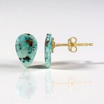 Orecchini in argento con Calcedonio Venus (Bali Barong)