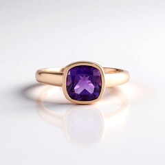 Anello in argento con Ametista del Marocco