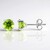 Orecchini in argento con Peridoto della Birmania