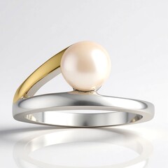 Anello in argento con Perla Akoya