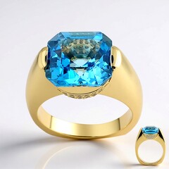 Anello in argento con Topazio Marambaia (de Melo Essence)