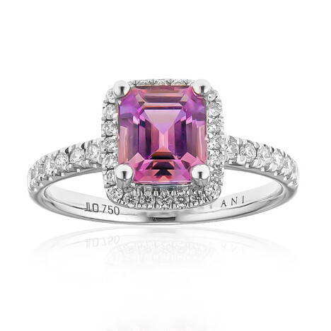 Anillo en oro con Diáspora rosa (AMAYANI)