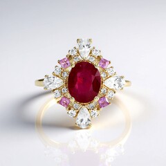 Anello in oro con Rubino Bemainty (Adela Gold)