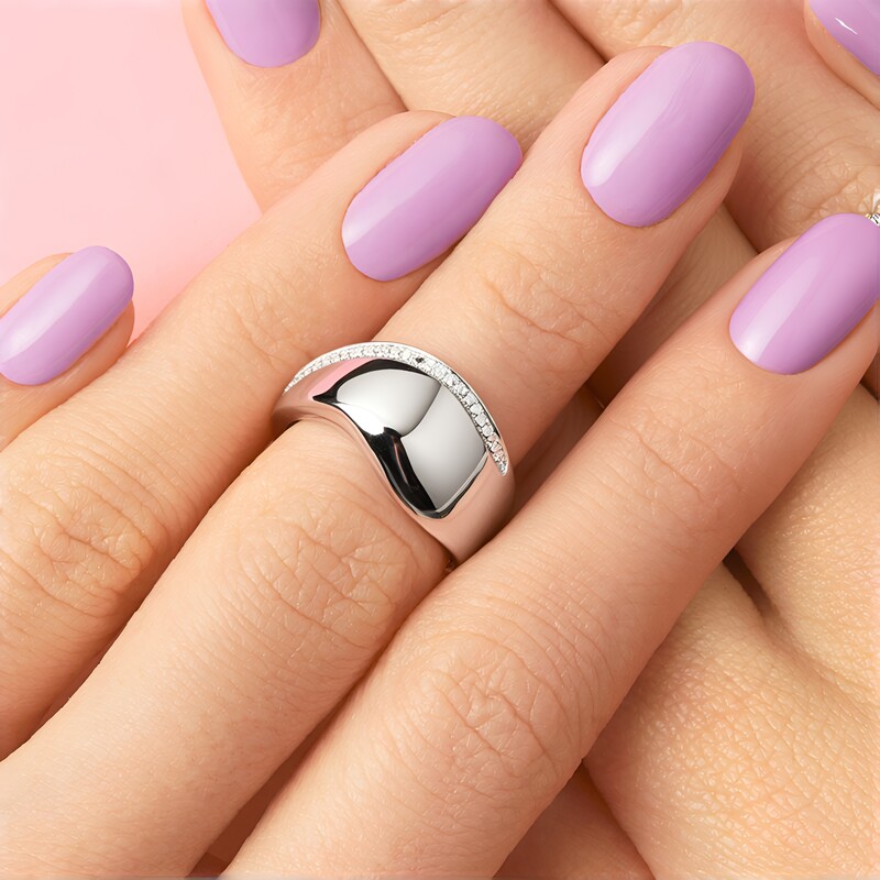 Schwarzer Spinell-Silberring