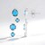 Orecchini in argento con Apatite Blu Neon