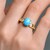 Bague en or et Turquoise Sleeping Beauty