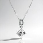 Collana in argento con Topazio Bianco