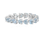 Brasilianischer Aquamarin-Silberring