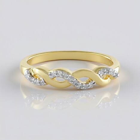 Anello in argento con Diamante I2 (I)