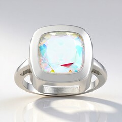 Anello in argento con Quarzo Moonlight