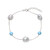 Edelstein-Silberarmband