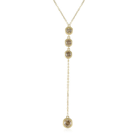 Collier en or et Diamant champagne I2