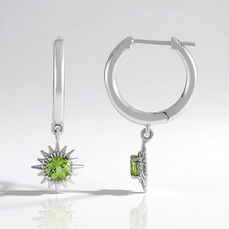 Orecchini in argento con Peridoto (de Melo Essence)