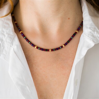 Madagascar Ruby Silver Necklace