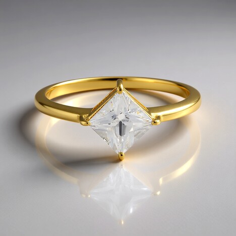 Anello in argento con Zircone