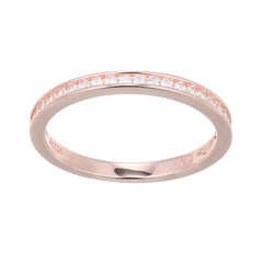 Zilveren ring met zirkonen