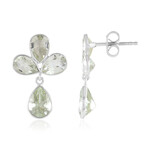Pendientes en plata con Amatista verde