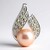 Ciondolo in argento con Perla Ming Porpora (Annette classic)