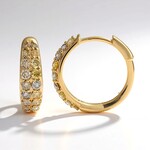 Boucles d'oreilles en or et Diamant fancy SI2 (CIRARI)