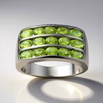 Anello in argento con Idocrasio
