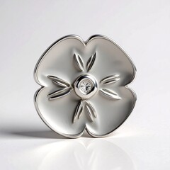 Charm in argento con Diamante SI1 (G)