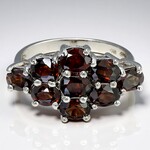 Anello in argento con Zircone Cannella