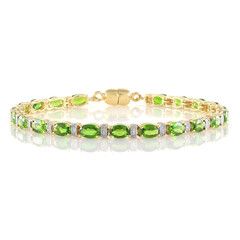 Russian Diopside Silver Bracelet