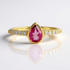 Anello in argento con Topazio Rosa