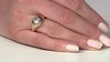 Zilveren ring met een witte topaas