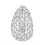 Zilveren hanger met witte topaasstenen (MONOSONO COLLECTION)