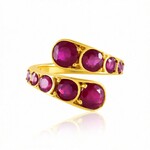 Zilveren ring met Madagaskar Robijnen (de Melo Essence)