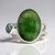 Anello in argento con Calcedonio Tartarugato (Bali Barong)