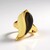 Anello in argento con Ambra Milky Baltica (dagen)