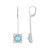 Orecchini in argento con Turchese Sleeping Beauty (KM by Juwelo)