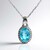 Collana in oro con Apatite Blu