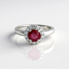 Anello in argento con Rubino Bemainty