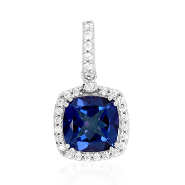 Colgante en plata con Topacio azul royal