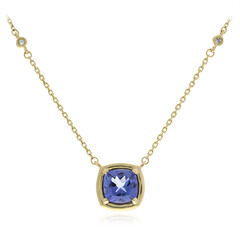 Tansanit-Goldcollier