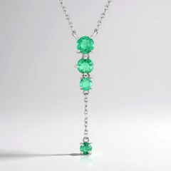 Collana in argento con Smeraldo Colombiano (de Melo Essence)