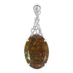 Pendentif en argent et Quartz Dinosaure