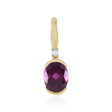 Ciondolo in oro con Granato Magenta